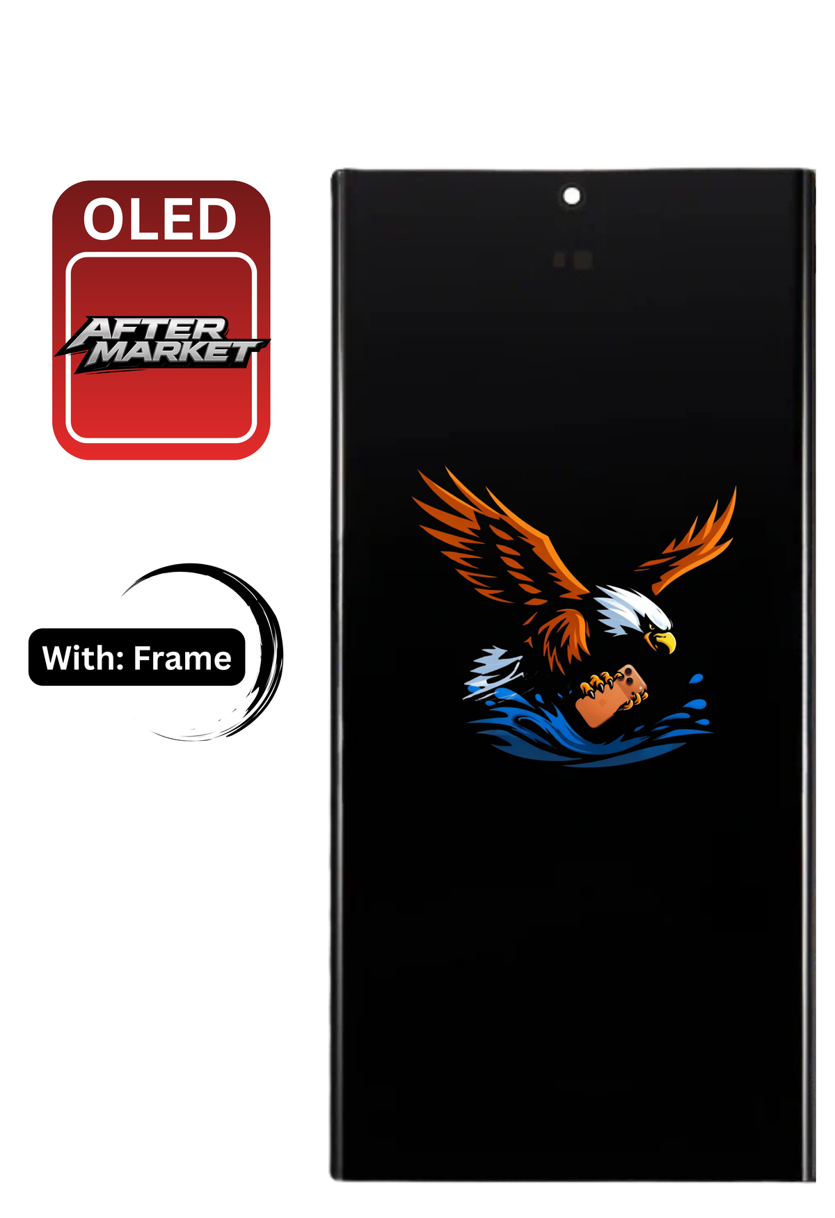 OLED Assembly | for: Samsung Galaxy S24 Ultra | with: Frame