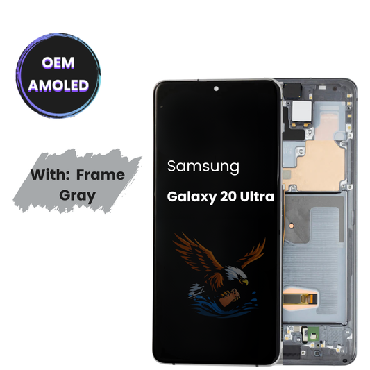 OLED Assembly | for: Samsung Galaxy S20 Ultra | Original | with: Frame