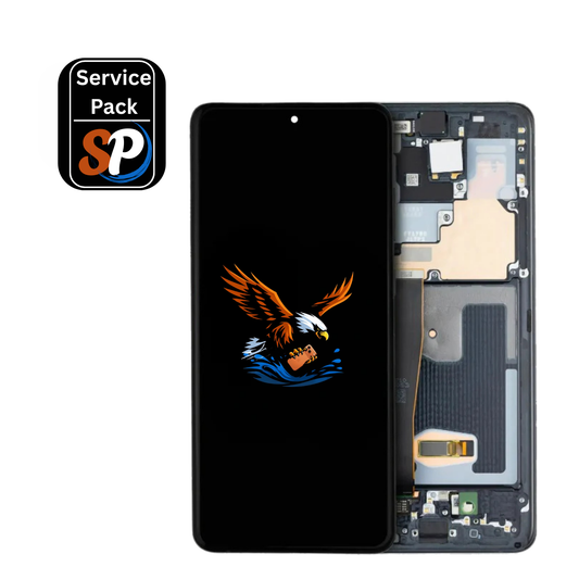 OLED Assembly | for: Samsung Galaxy S20 Ultra | Service Pack | with: Frame