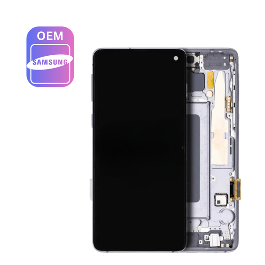 OLED Assembly | for: Samsung Galaxy S10 | Original | with: Frame