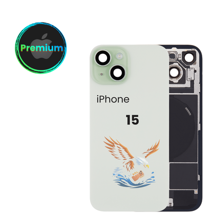 Back Glass | for: iPhone 15 | with: Brackets, Magnet