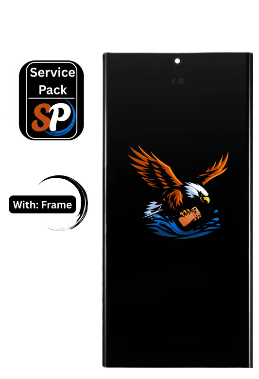 OLED Assembly | for: Samsung Galaxy S24 Ultra | Sercice Pack | with: Frame