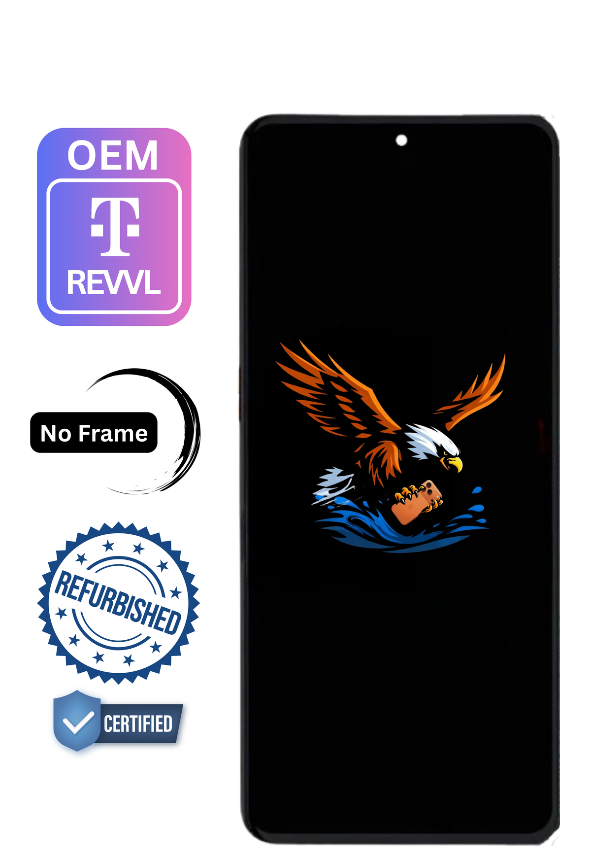 Ensamblaje de LCD | para: Revvl 6 | Original | Sin marco