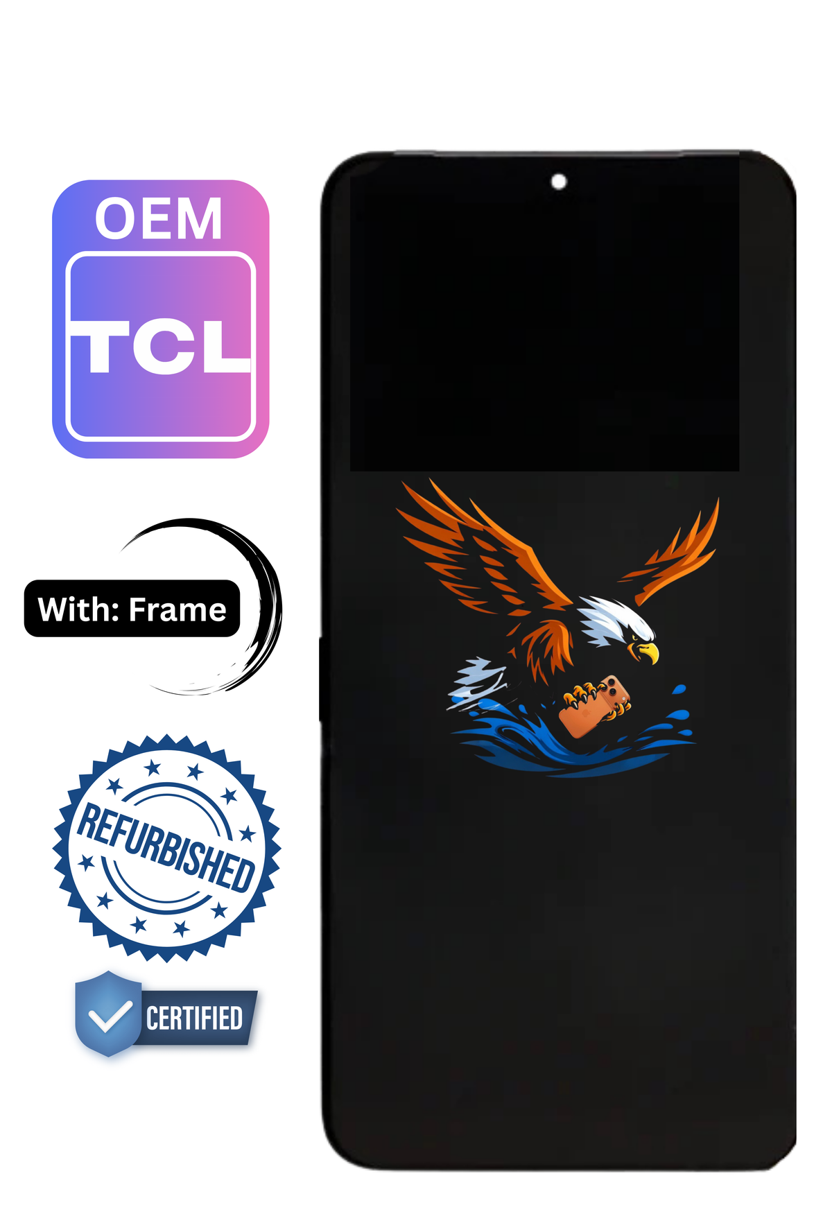 LCD Assembly | for: TCL 30 XE | Original | with: Frame