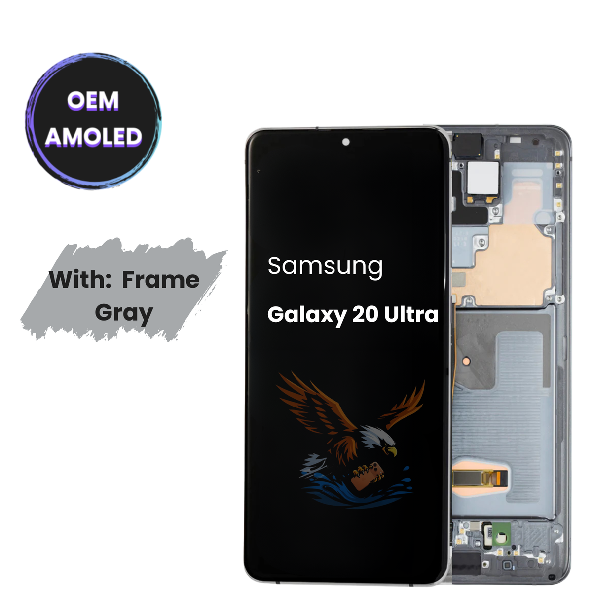 OLED Assembly | for: Samsung Galaxy S20 Ultra | Original | with: Frame